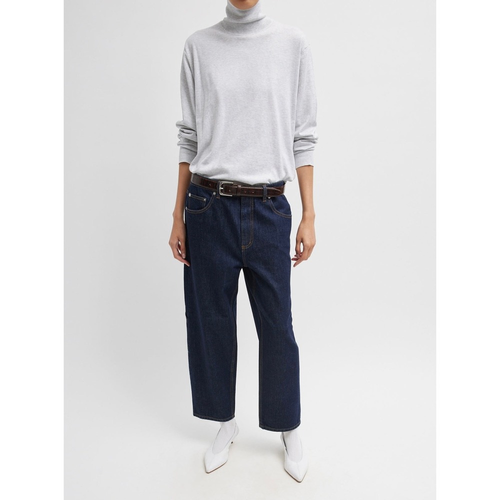 TIBI Slouchy Cargo Jean Womens 30 Indigo Blue Spring Denim Cropped NEW